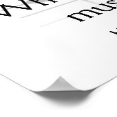 Muziek spreekt - kunstprint poster (Hoek)