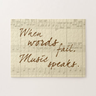 Muziek spreekt legpuzzel