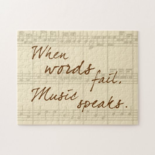 Muziek spreekt legpuzzel (Horizontaal)