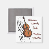 Muziek spreekt magneet (Voorkant / Achterkant)