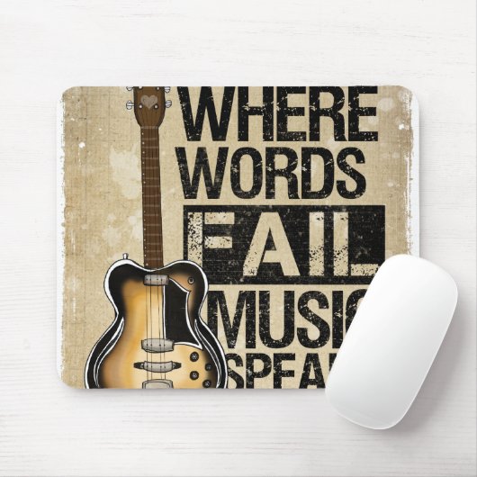 muziek spreekt muismat (Met muis)