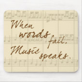 Muziek spreekt muismat (Voorkant)