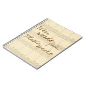 Muziek spreekt notitieboek (Linkerzijde)