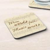 Muziek spreekt onderzetter (Linkerzijde)