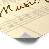 Muziek spreekt ongeframed poster (Hoek)