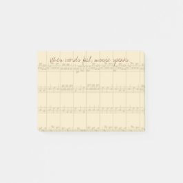 Muziek spreekt post-it® notes