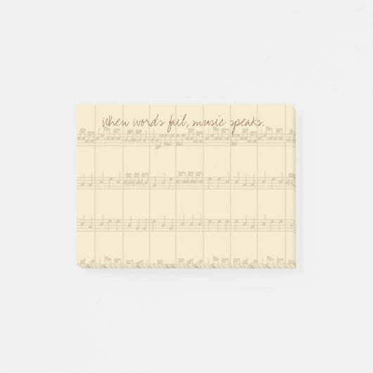 Muziek spreekt post-it® notes (Voorkant)