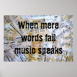 Muziek spreekt poster