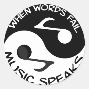 Muziek spreekt rond Decennium Ronde Sticker