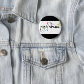 Muziek spreekt ronde button 5,7 cm (In situ)