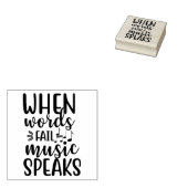 Muziek spreekt rubberstempel (Gestempeld)