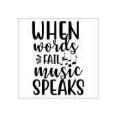 Muziek spreekt rubberstempel (Afrduk)