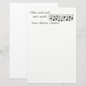 Muziek Spreekt - Stationery Briefpapier (Voorkant / Achterkant)