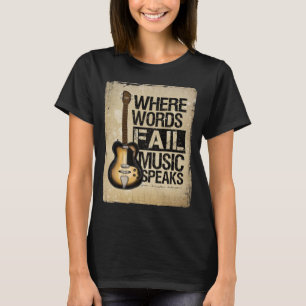 muziek spreekt t-shirt
