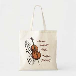 Muziek spreekt tote bag