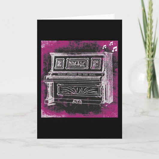 Muziek spreekt Wenskaart Kaart (Voorkant)