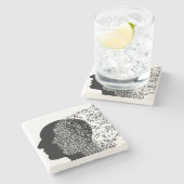 Muziek Stenen Onderzetter (Zijkant)