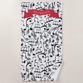 Muziek Strandlaken (Voorkant)