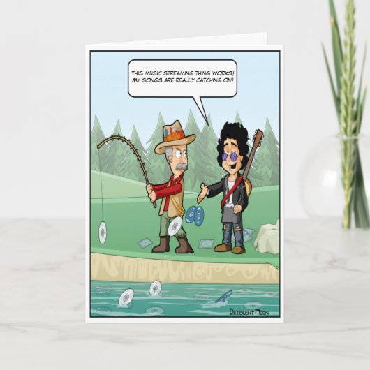 Muziek Streaming Punny Verjaardag Kaart (Voorkant)