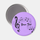 Muziek stroomt magneet (elke kleur) (Voorkant / Achterkant)