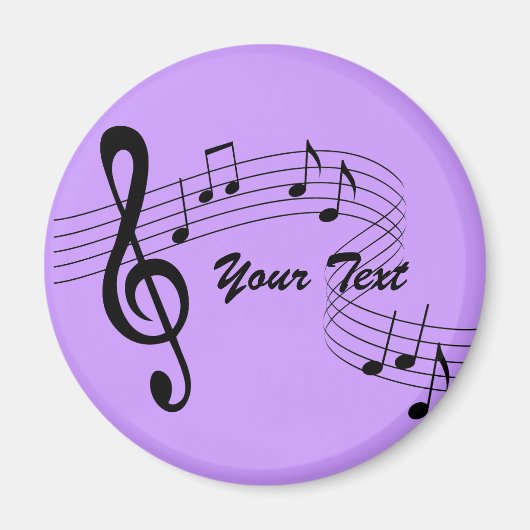 Muziek stroomt magneet (elke kleur) (Voorkant)