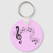 Muziek stroomt Sleutelhanger (Voorkant)
