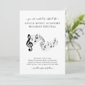 Muziek Studio Piano Violin Voice Innovation Uitnod Kaart (Staand voorkant)