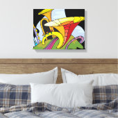 Muziek Surreal Fantasy Canvas Afdruk (Insitu (Slaapkamer))