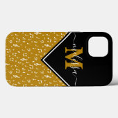 Muziek symbolen gepersonaliseerd  Case-Mate iPhone Case (Achterkant (horizontaal))