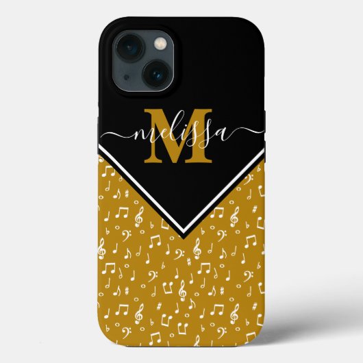 Muziek symbolen gepersonaliseerd  Case-Mate iPhone Case (Achterkant)