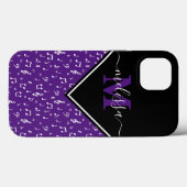 Muziek symbolen gepersonaliseerd Case-Mate iPhone  Case (Achterkant (horizontaal))