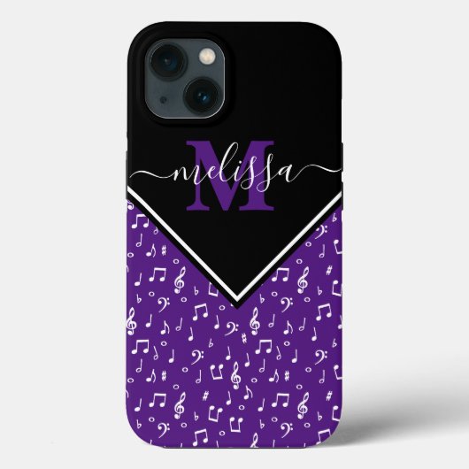 Muziek symbolen gepersonaliseerd Case-Mate iPhone  Case (Achterkant)
