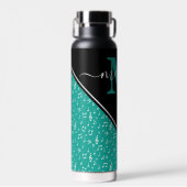 Muziek symbolen gepersonaliseerd waterfles (Voorkant)
