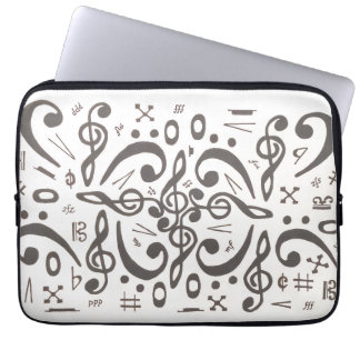 Muziek Symbolen Laptop Sleeve