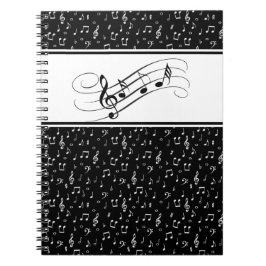 muziek symbolen notitieboek