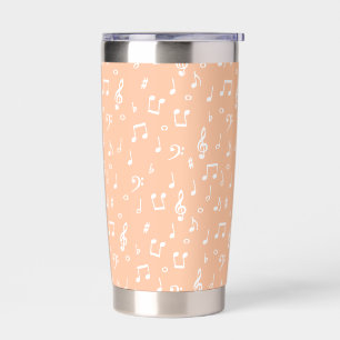 muziek symbolen  thermische tumbler geïsoleerde drinkbeker