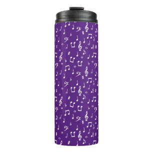 muziek symbolen  thermische tumbler thermosbeker