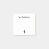 Muziek Symbool Eenvoudige Treble Clef Post-it® Notes (Voorkant)