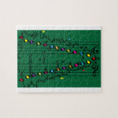 Muziek symmetrie, Kerstboom Legpuzzel (Horizontaal)