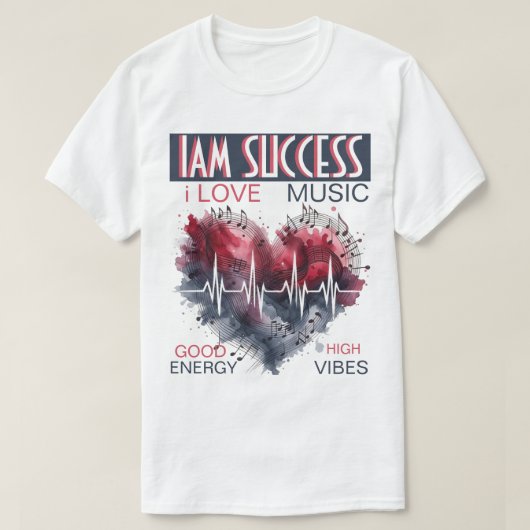 MUZIEK T-SHIRT (Design voorkant)