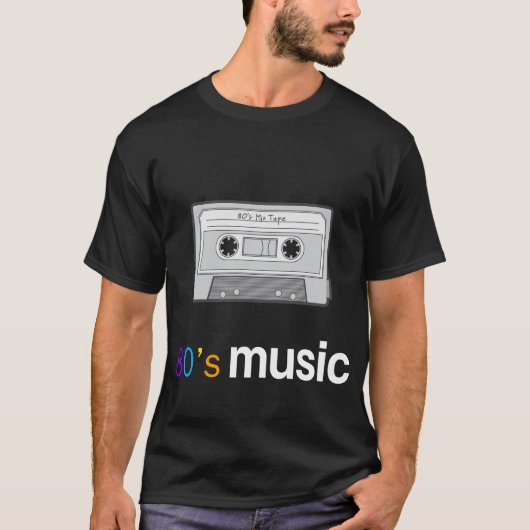 Muziek t-shirt 80 (Voorkant)