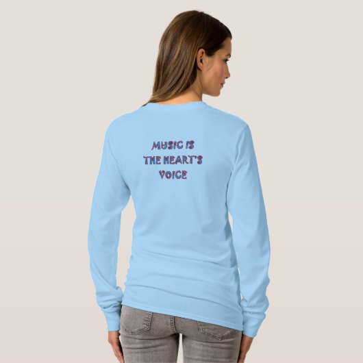 Muziek T-Shirt voor vrouwen (Achterkant volledig)