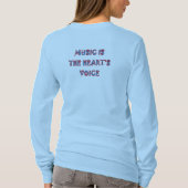 Muziek T-Shirt voor vrouwen (Achterkant)