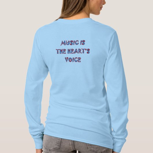Muziek T-Shirt voor vrouwen (Achterkant)