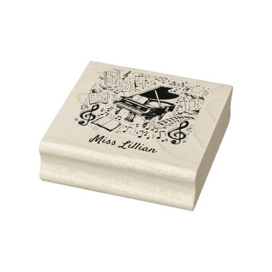 Muziek Teach Rubber Stamp voor klaslokaal en lesse Rubberstempel (Stempel)