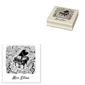 Muziek Teach Rubber Stamp voor klaslokaal en lesse Rubberstempel (Gestempeld)