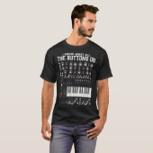 Muziek Techno Minimale Mixer Studio DJ's Thema T-shirt (Voorkant volledig)