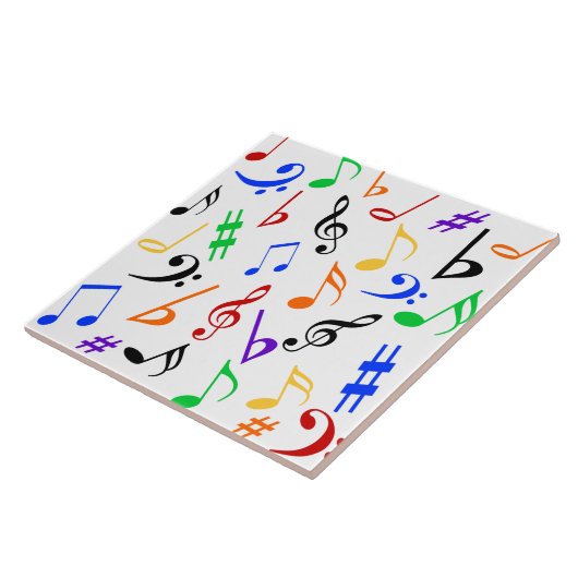 Muziek Tegel - Groot Tegeltje (Zijkant)