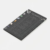 Muziek tempo kaart post-it notities post-it® notes (Schuin)