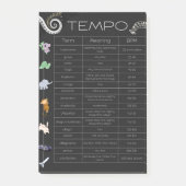 Muziek tempo kaart post-it notities post-it® notes (Voorkant)